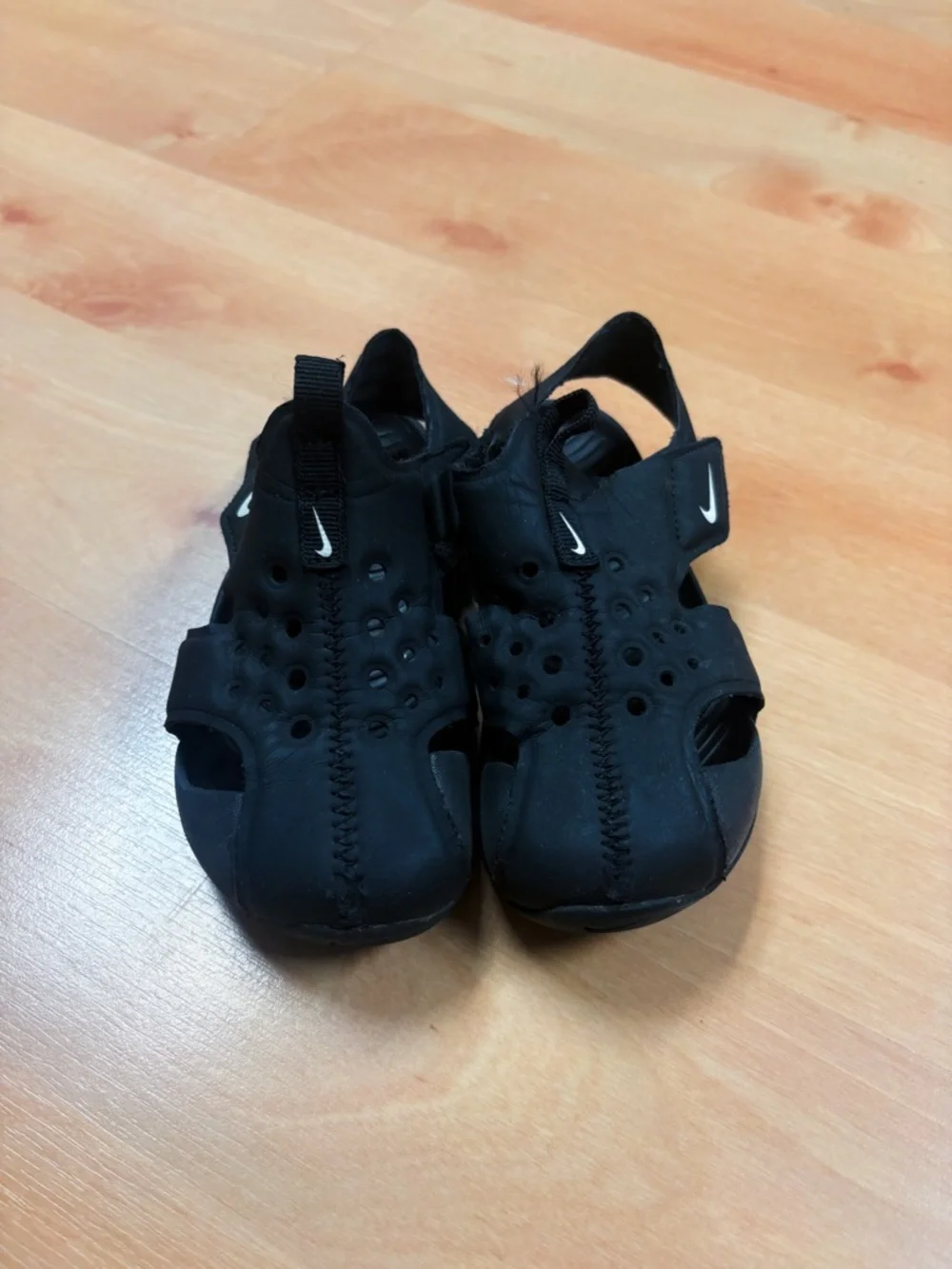 Nike Black Sunray Protect Toddler Sandals Size 8 - Picture 6 of 9